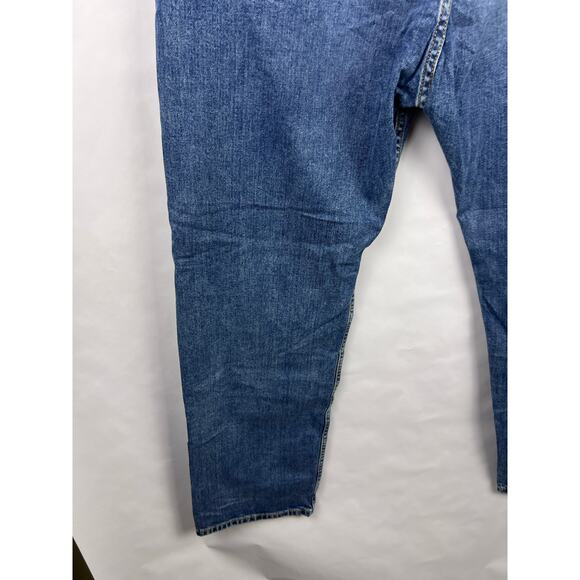 Levi’s 505 Regular Fit Blue Denim Jeans Straight Leg Classic Vintage - Picture 8 of 11